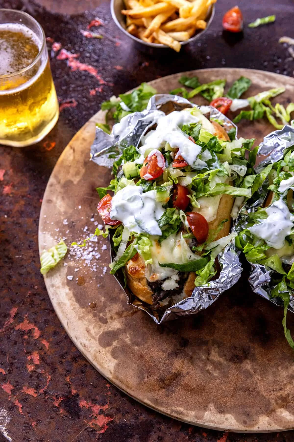 Greek Feta and Melty Gouda Cheesesteak