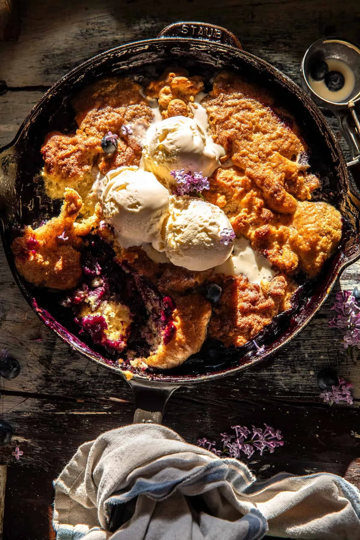 Blueberry Vanilla Bean Cobbler: A Culinary Homage to Family and Flavor