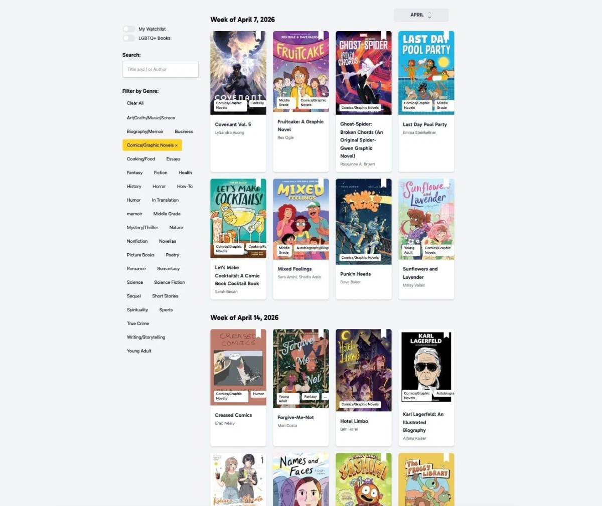 The New Release Index: Navigating the Ever-Expanding Universe of Graphic Novels