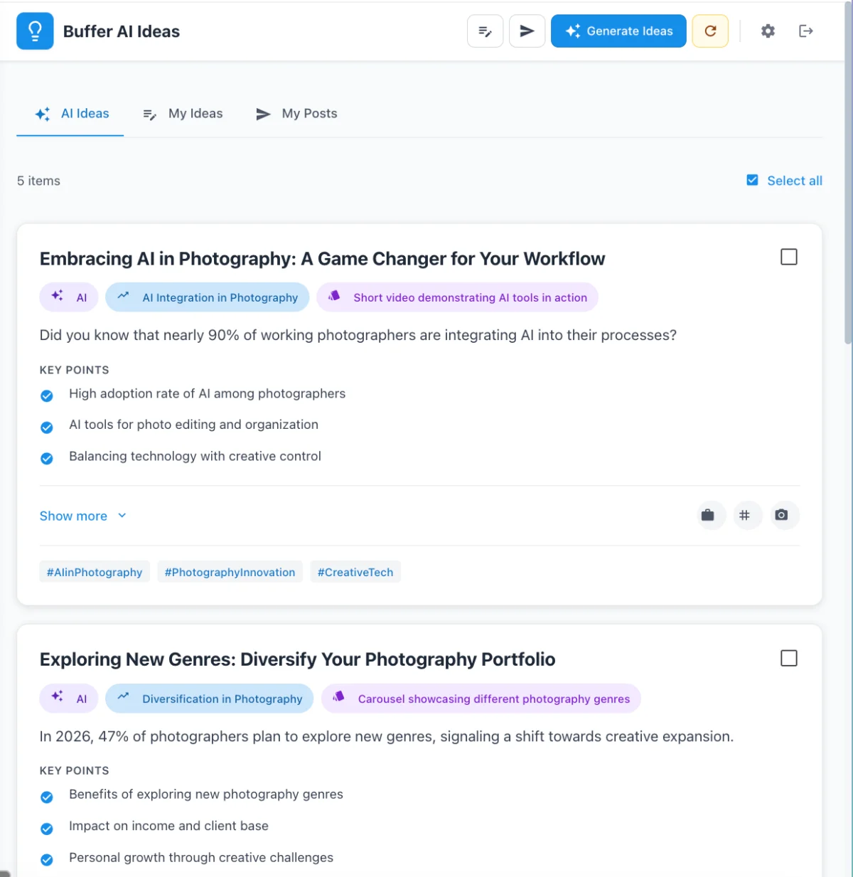 From Blank Canvas to Curated Content: How a Full-Stack Engineer Revolutionized His Buffer Workflow with a Custom AI-Powered Idea Generator