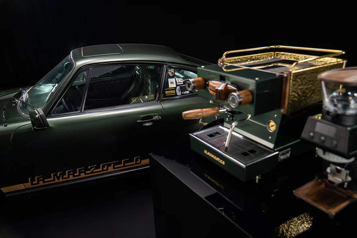 La Marzocco and Officine Fratelli Bambi Unveil Bespoke Porsche-Inspired Espresso Suite for Ultra-Distance Runner Nicki Lange