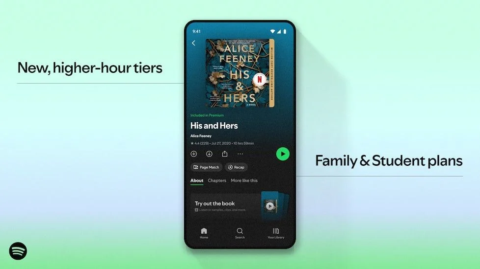 Spotify’s Audiobooks Venture Sees Significant User Adoption, Paving the Way for Expanded Subscription Tiers