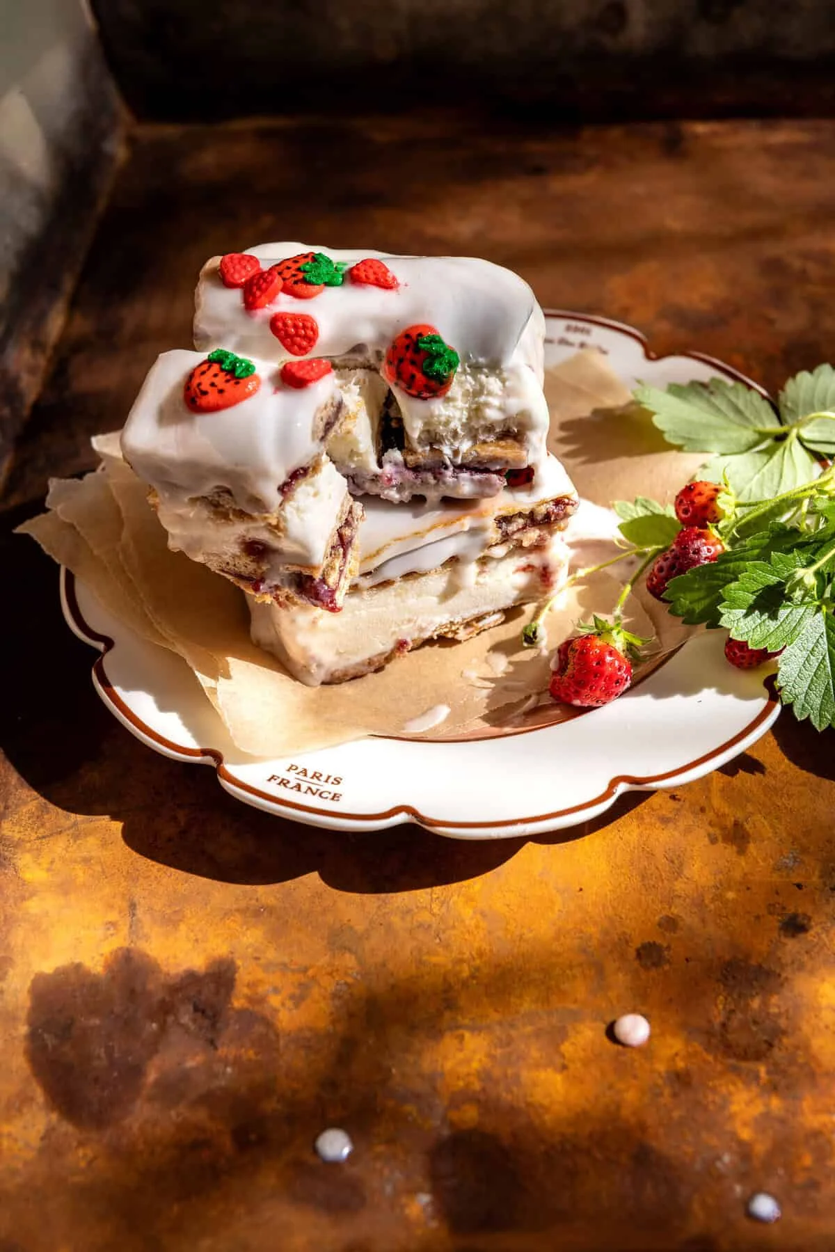 Strawberry Pop-Tart Ice Cream Sandwiches