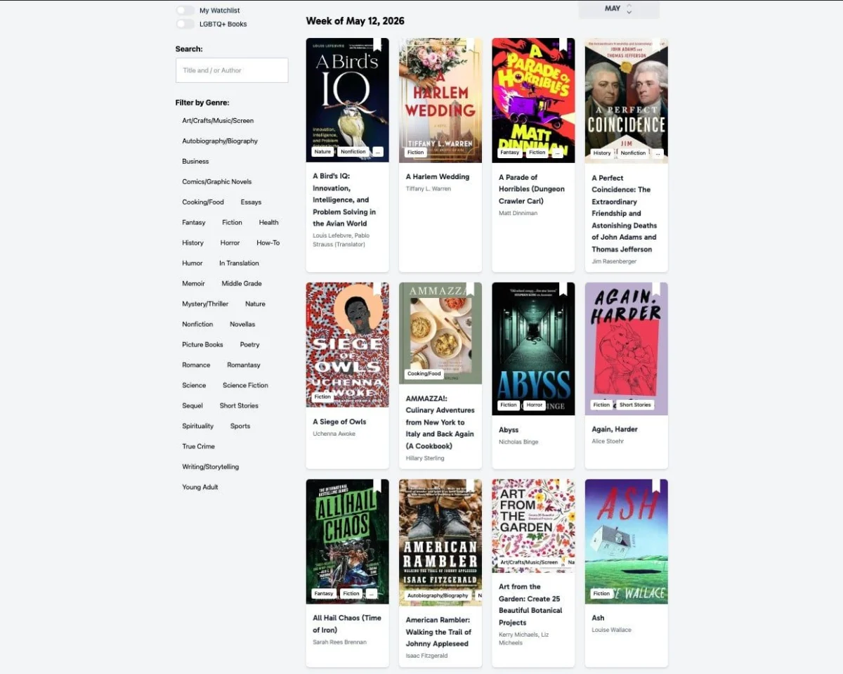 The New Release Index: Navigating the Deluge of New Books