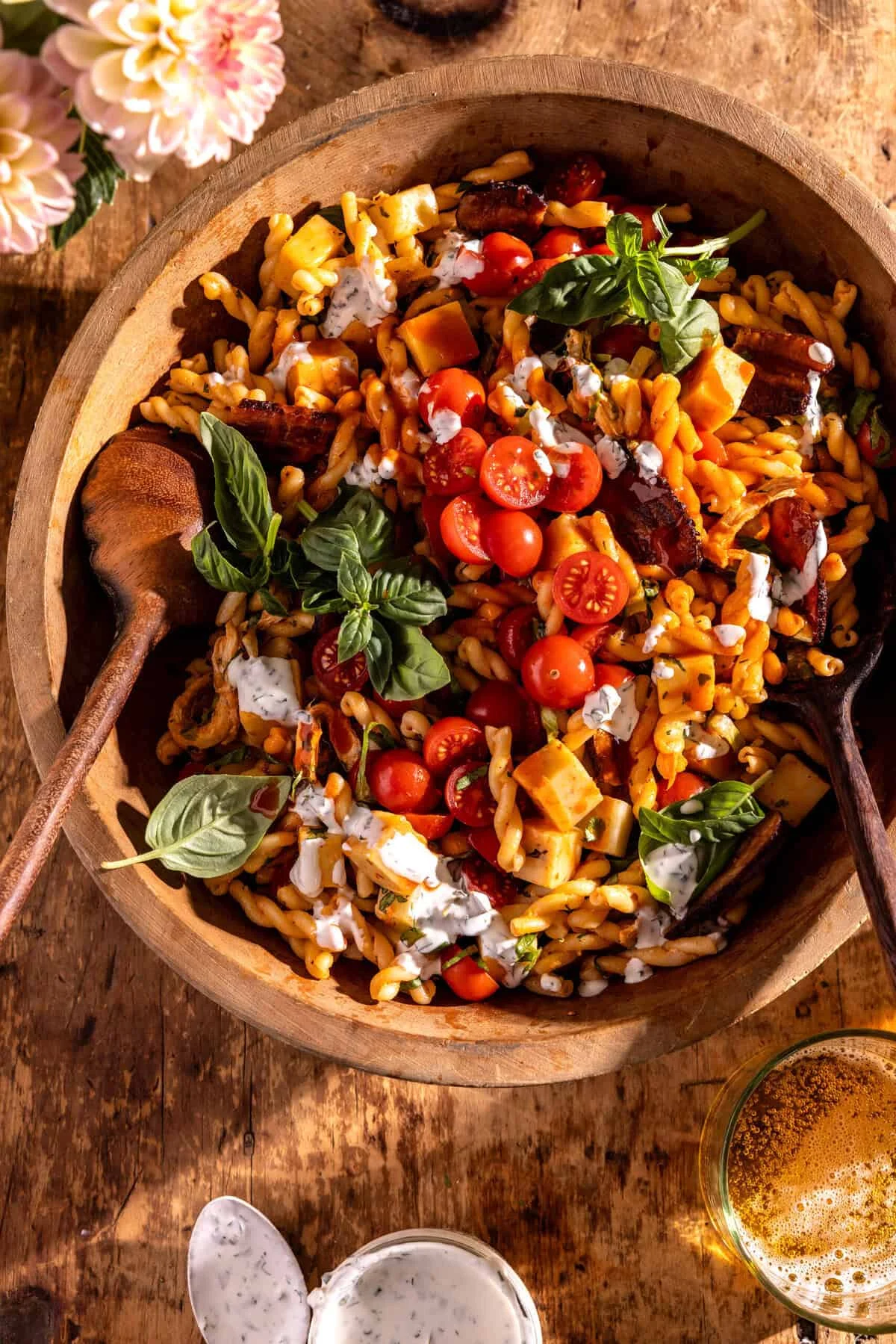 BLT Buffalo Chicken Pasta Salad