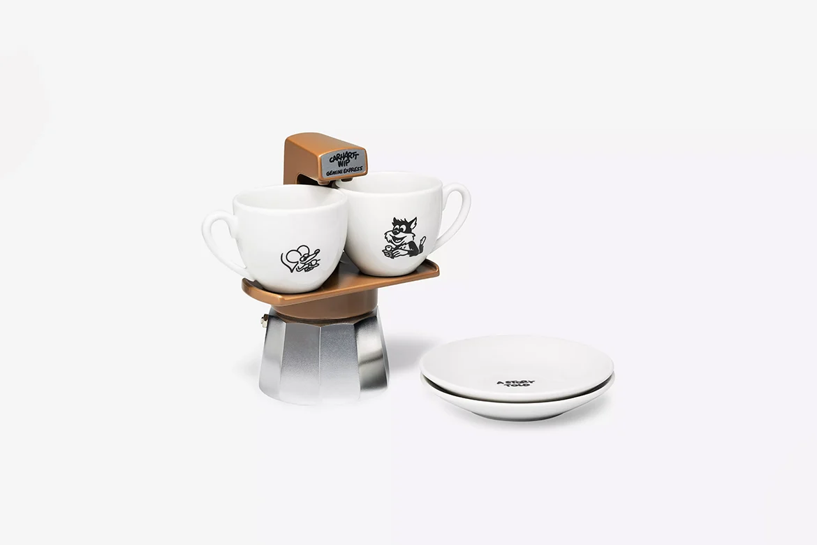 Carhartt WIP and Gemini Express Collaborate on Exclusive Coffee Break Capsule Collection Featuring Iconic Stovetop Espresso Maker