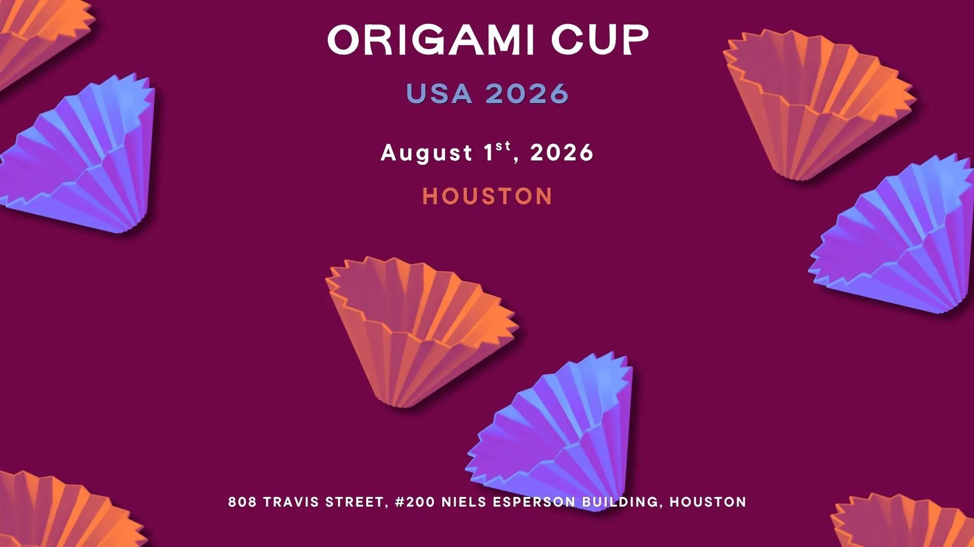 Elite Brewers to Convene in Houston for the Second Annual ORIGAMI CUP USA 2026 at the Historic Niels Esperson Building