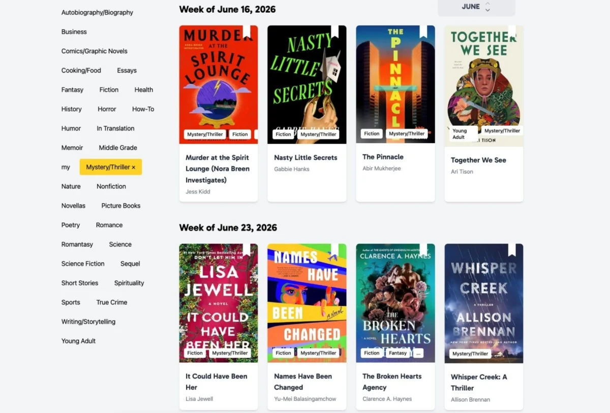 The Book Riot New Release Index Revolutionizes Discovery for Mystery and Thriller Aficionados