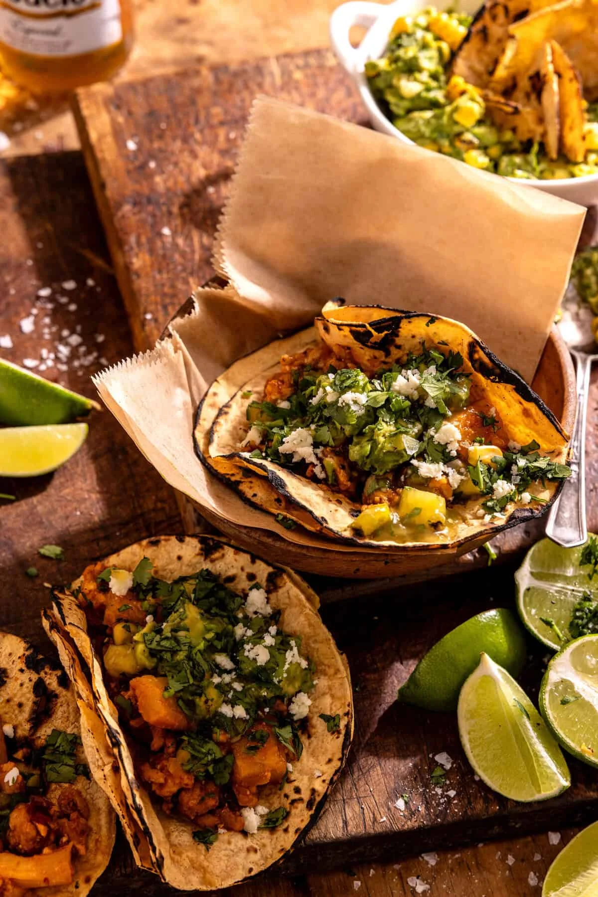 30 Minute Al Pastor Tacos with Smashed Avocado